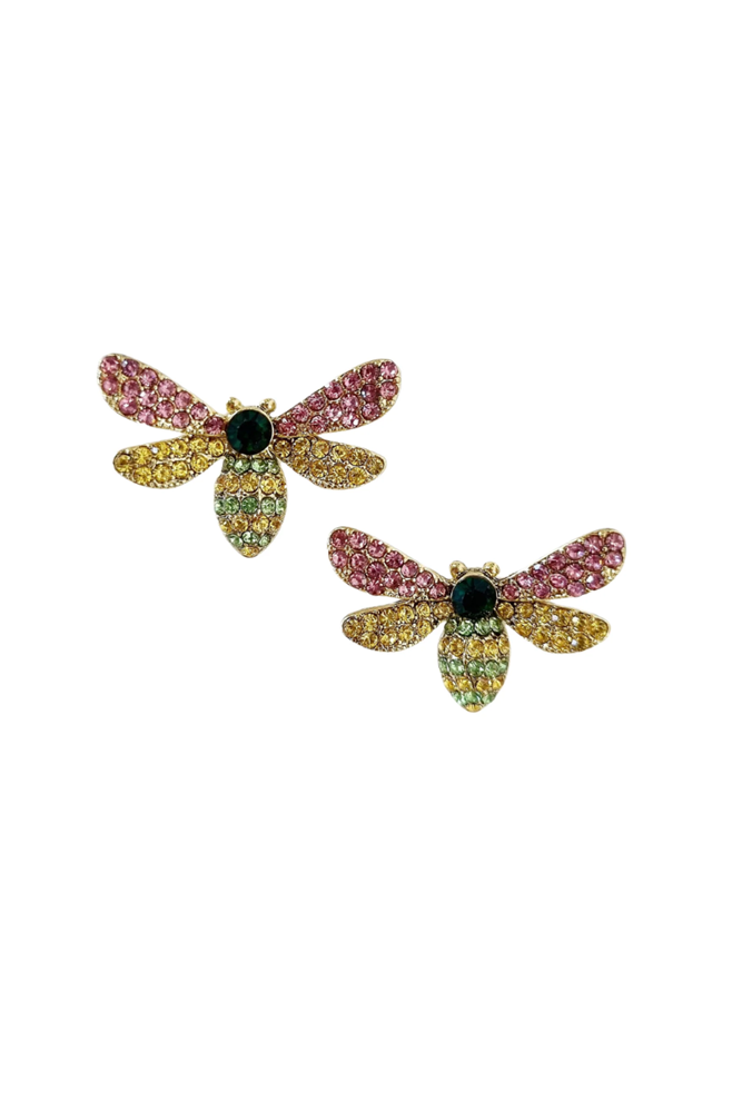 Shop Zircon Bee Stud Earring - Origen Imports