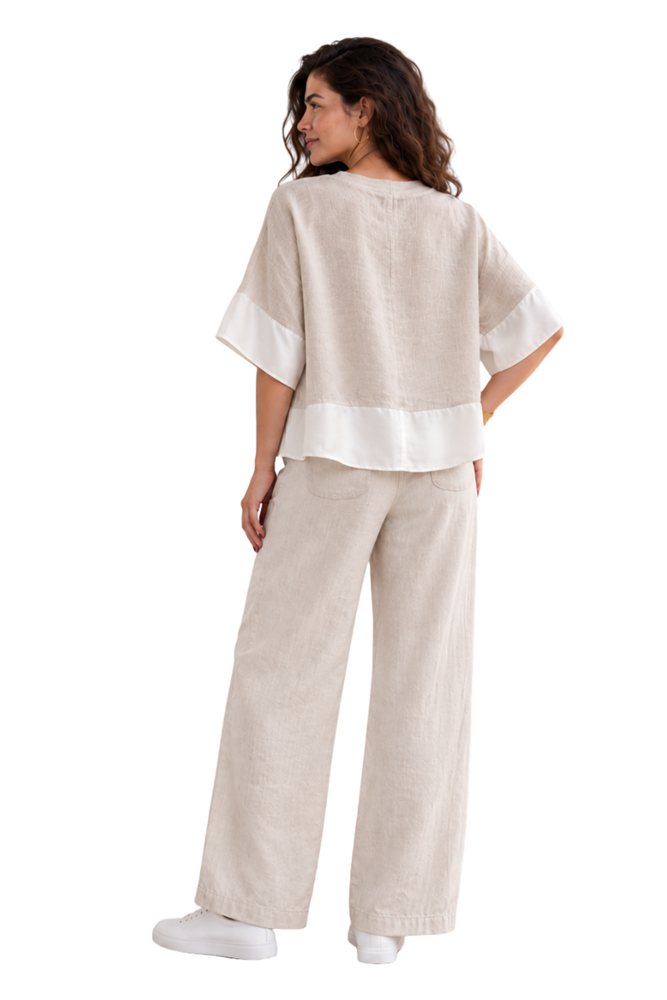 Alba linen top - Natural