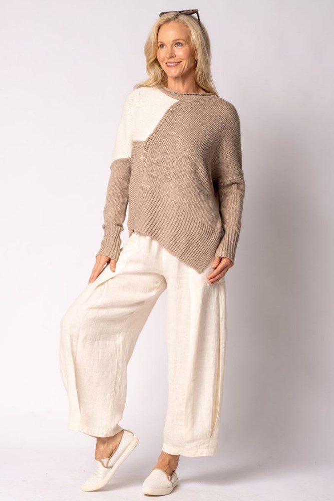 Aleria Knit Top - Latte