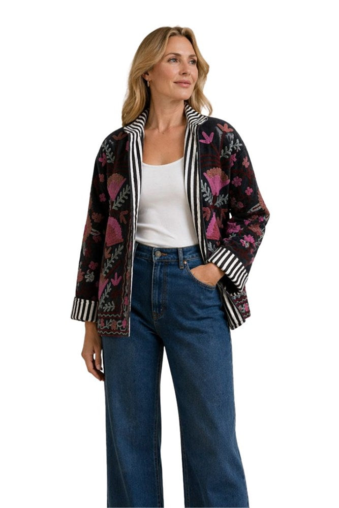 Anika Velvet Embroidered Jacket