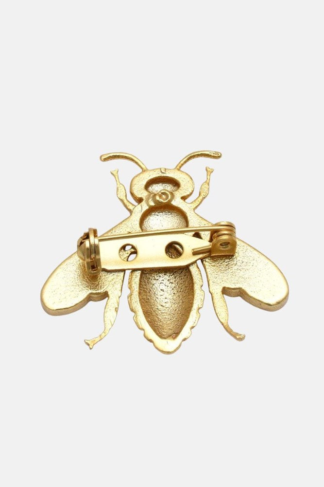 Gold Bee Brooch