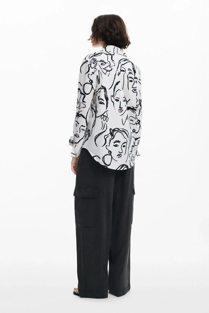 Desigual faces print shirt