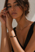 Gold Aurora Multi Stone Cuff Bracelet
