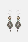 Grey Obsidian Black Hanging Earrings by Ayala Bar