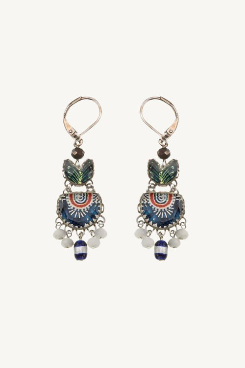 Blue Domes Blue Hanging Earrings Hera by Ayala Bar
