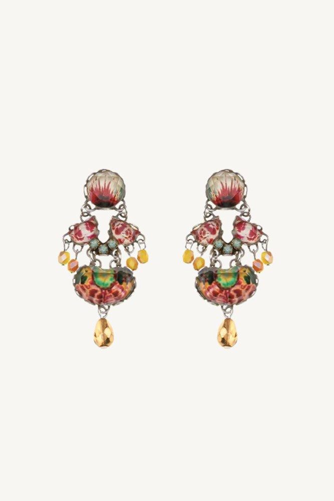 Sunflower Surprise Casual Glass Earrings Bliss by Ayala Bar