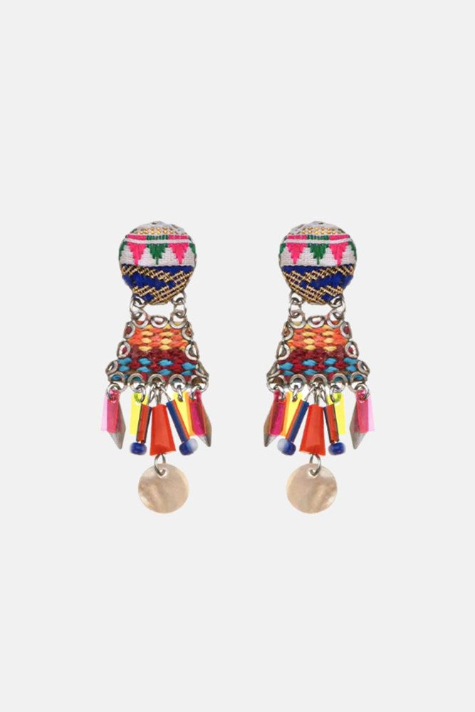 African Dance Boho Earrings Light play by Ayala Bar