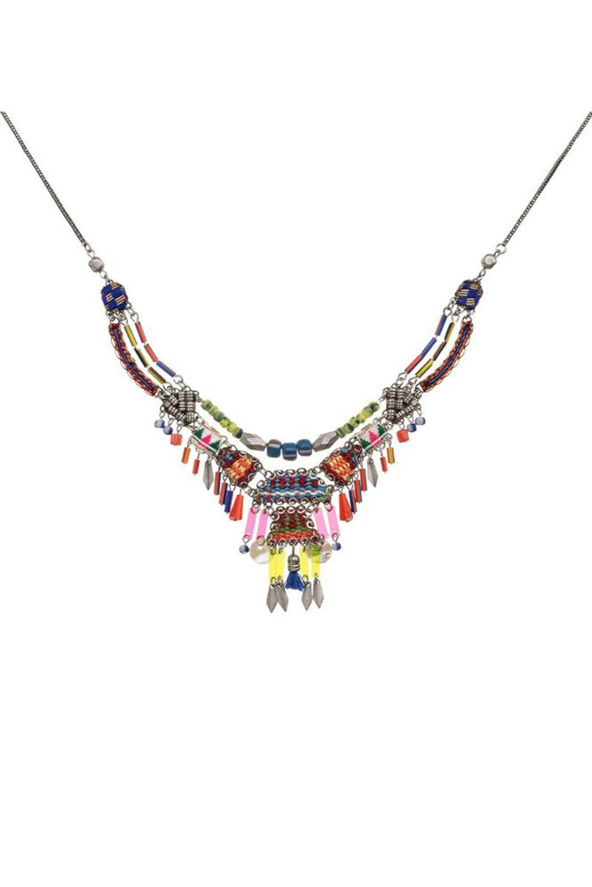 African Dance Layered Boho Necklace by Ayala Bar
