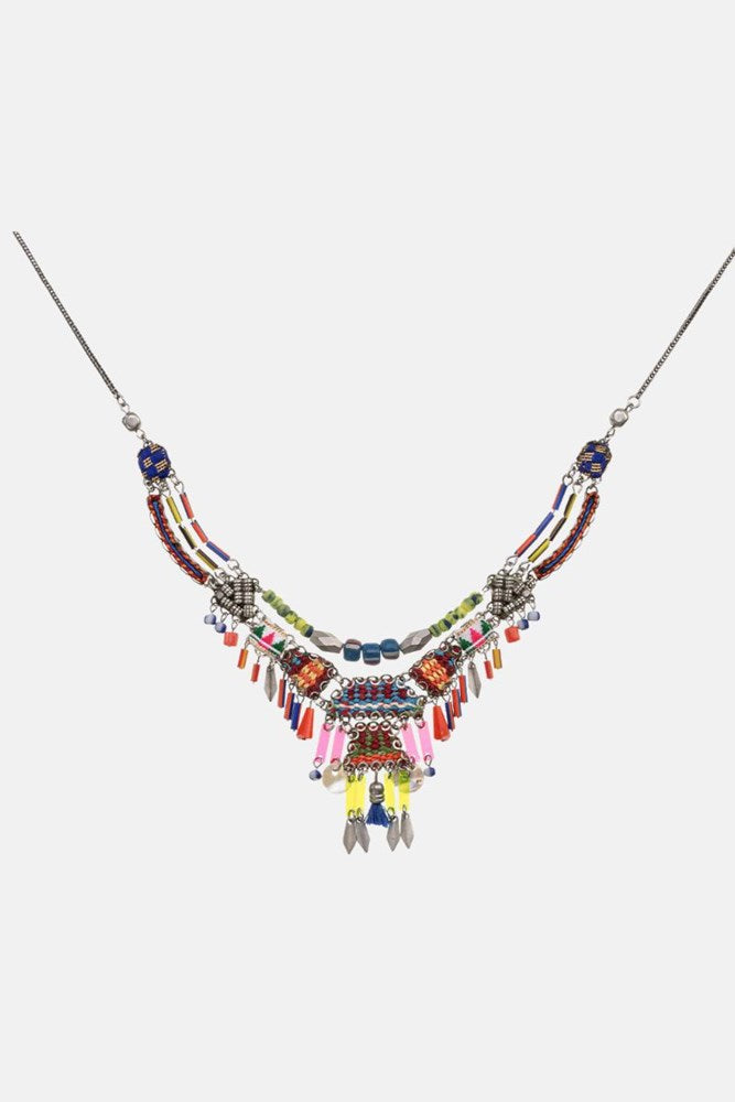 African Dance Layered Boho Necklace by Ayala Bar