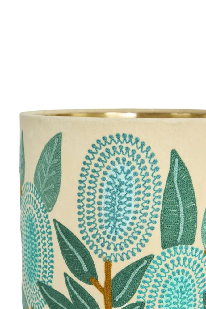 Banksia velvet drum shade - Medium