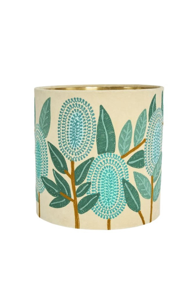 Banksia velvet drum shade - Medium