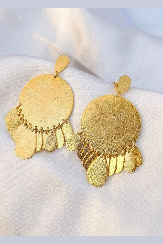 Barani Multi Disc Earrings (Gold) by Susan Rose