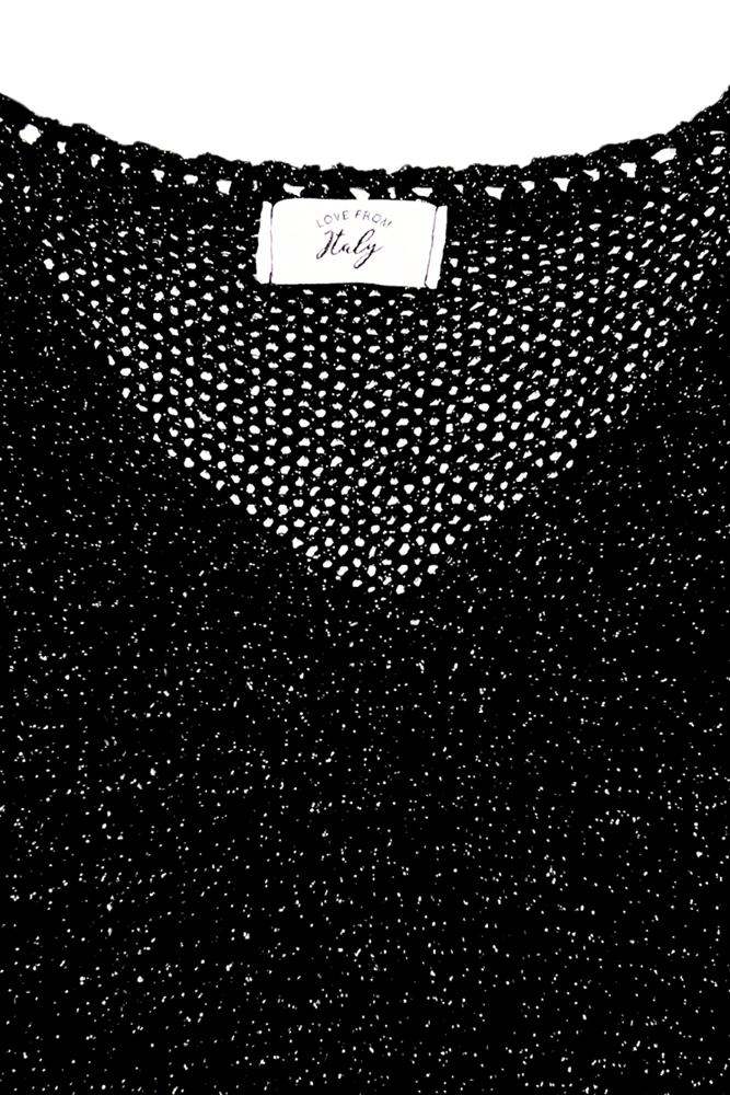 Shop Black 70's Knit Tank Top By Love From Italy - Origen Imports