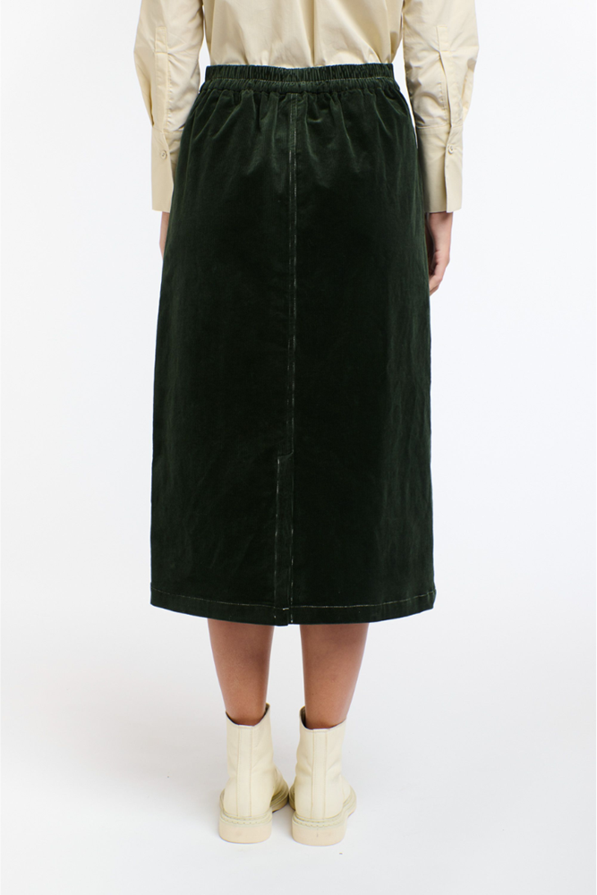 Shop Black Bonnie Cord Skirt By 365 Days - Origen Imports