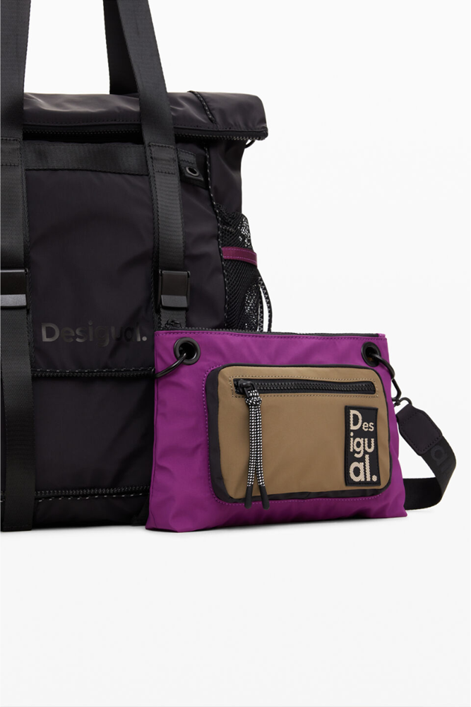 Shop Black Multi Position Backpack Voyager By Desigual - Origen Imports