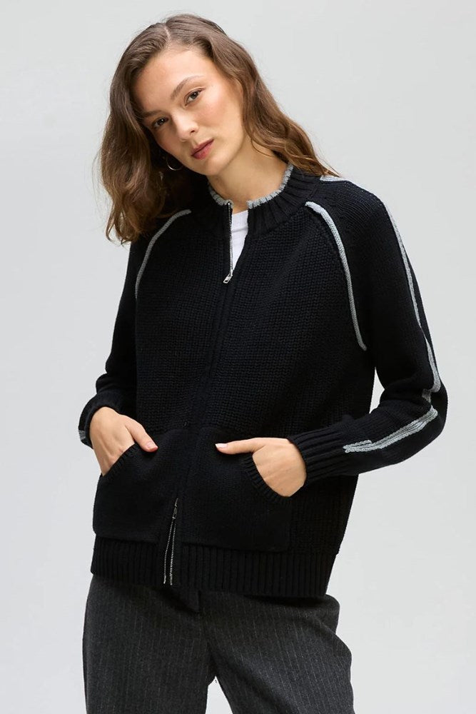 Black Golf Zip Up By LD & CO