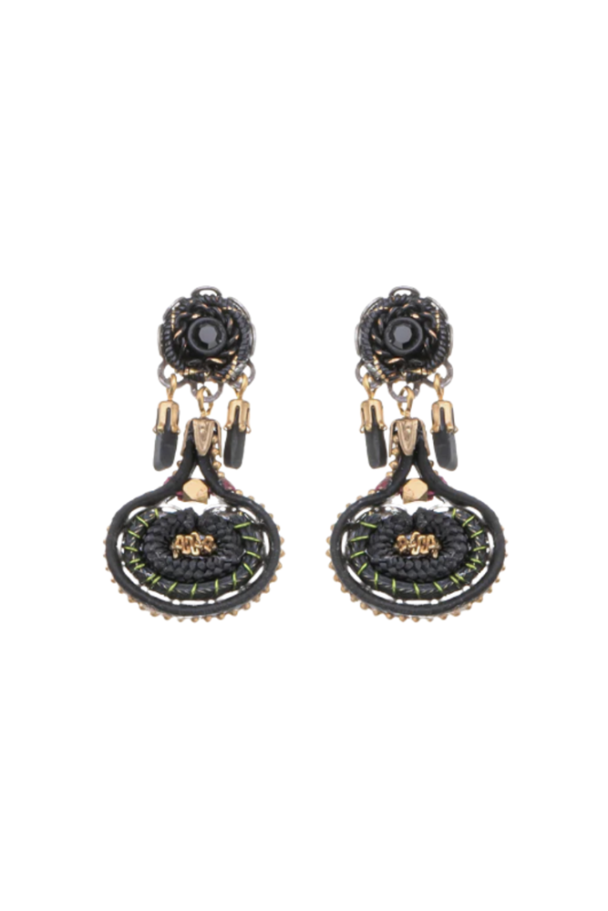 Shop Blackora Earrings From The Gilded Black Set by Ayala Bar - Origen Imports
