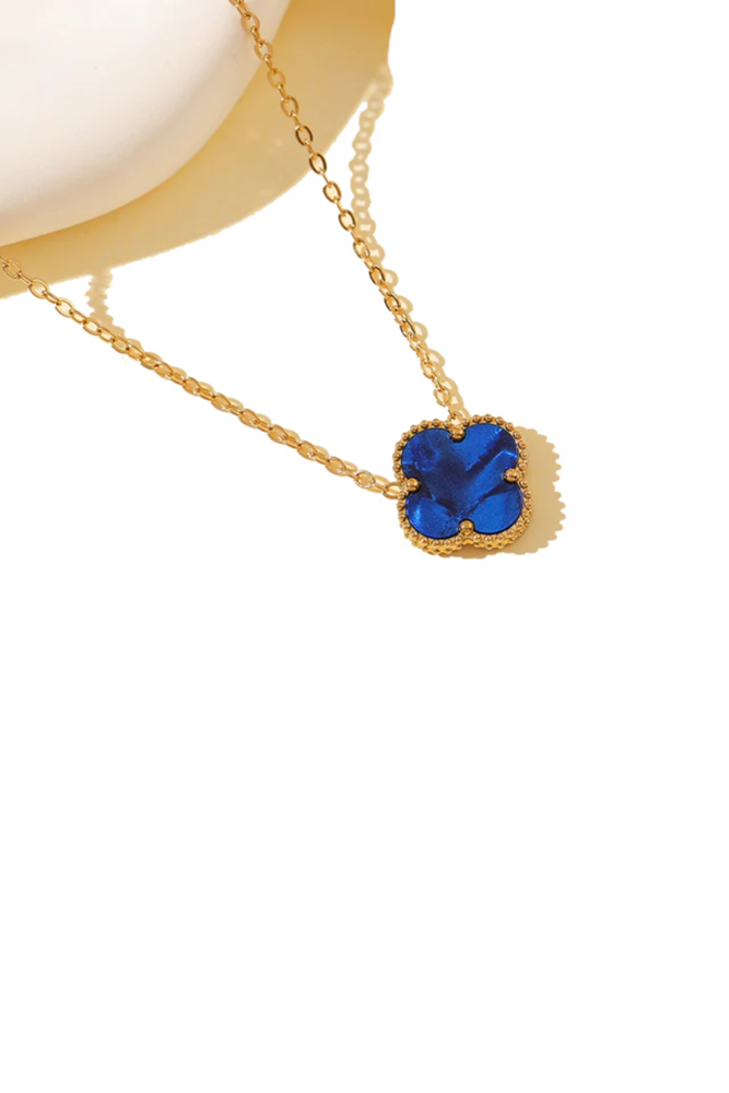 Shop Blue Clover Necklace By Susan Rose - Origen Imports