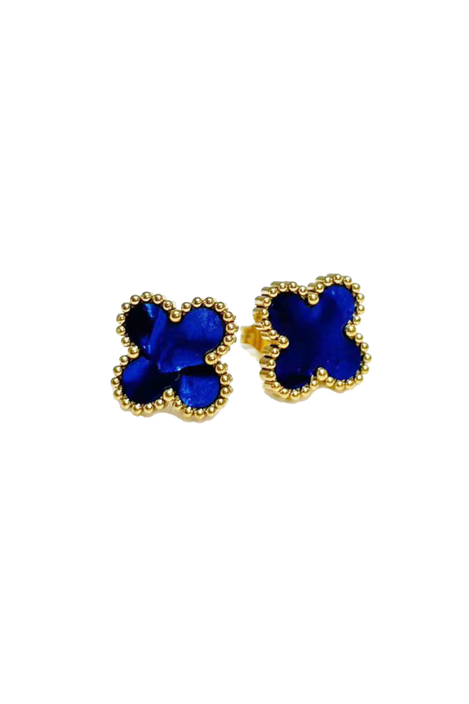Shop Blue Clover Stud Earring By Susan Rose - Origen Imports