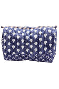 Set of 3 Cotton Quilted Makeup Bags/Pouch