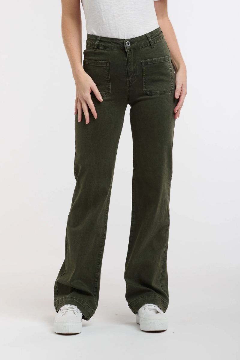 Shop Military Bobbi 7/8th Jeans By Italian Star - Origen Imports