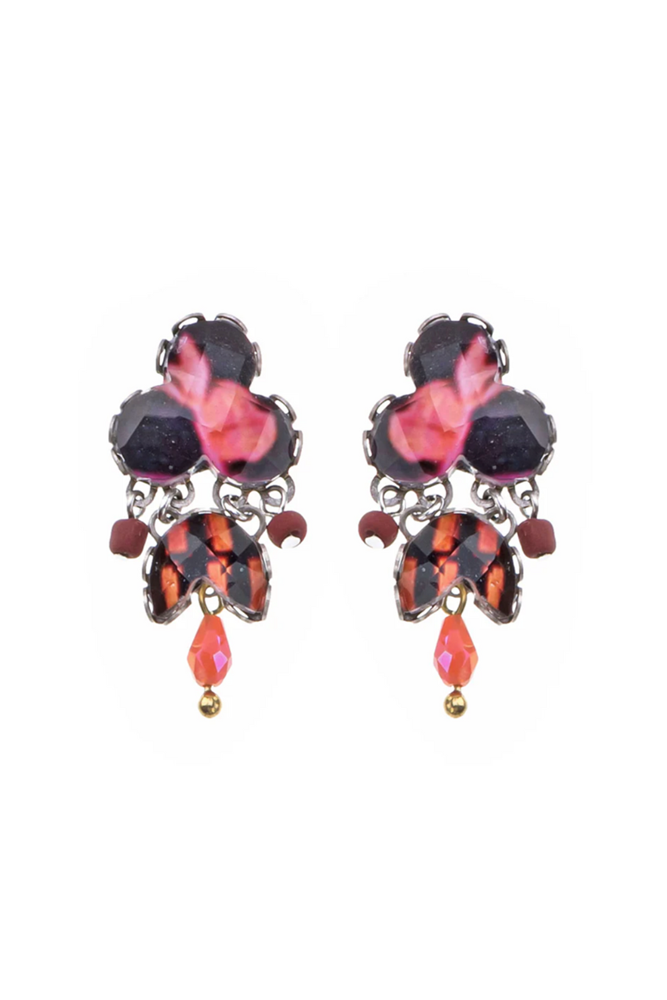 Shop Bossin Earrings From The Rosy Clay Set by Ayala Bar - Origen Imports