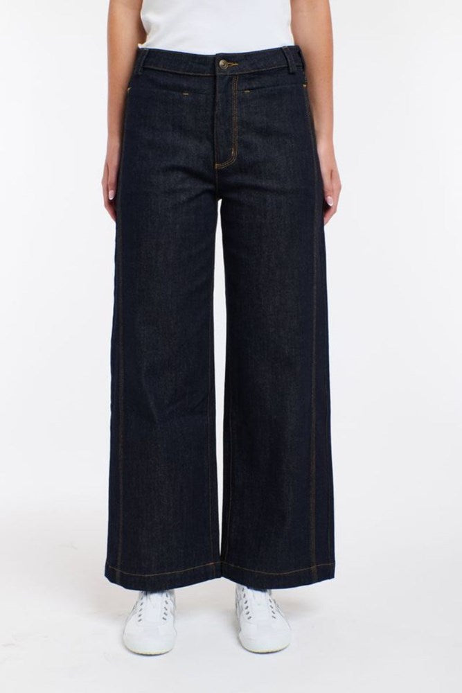 Brenda Triple Stitch Jeans  - Dark Denim