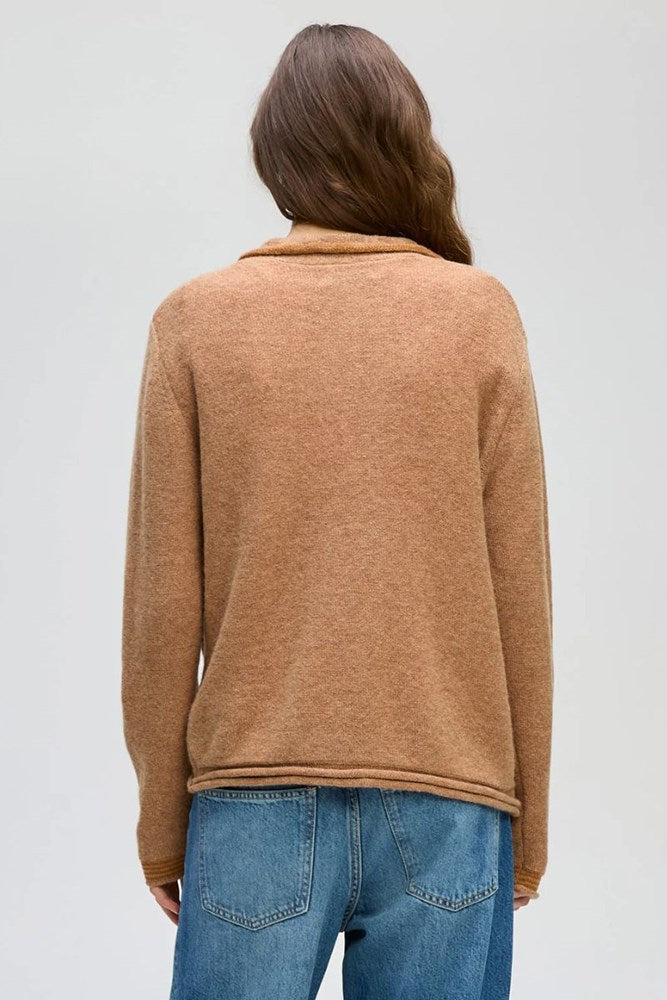 Collared Knit Cardigan by LD & CO