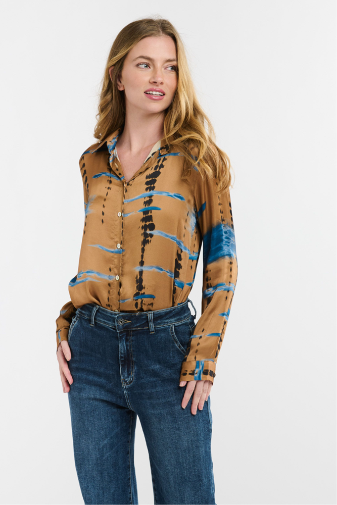Shop Camel Monroe Button Shirt By Italian Star - Origen Imports