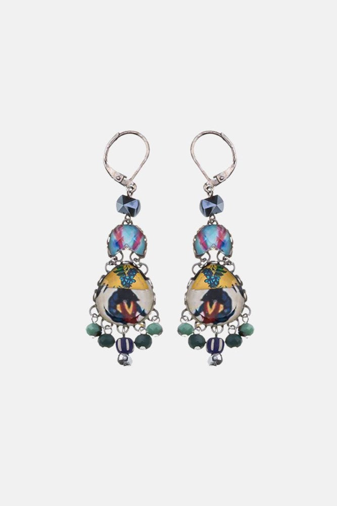 Candy Twist Drop Colourful Glass Earrings Lolly by Ayala Bar