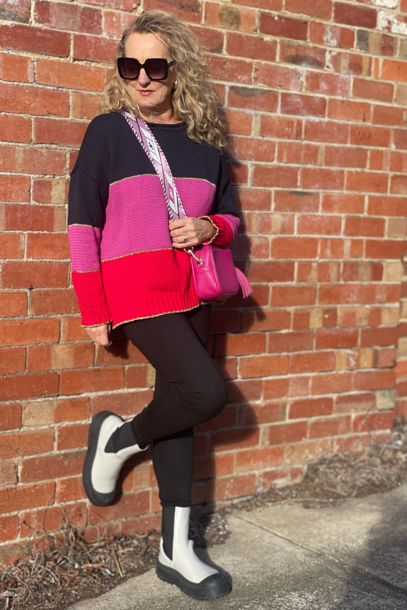 Shop Chloe Stripe Sweater By Pixi Carnival - Origen Imports