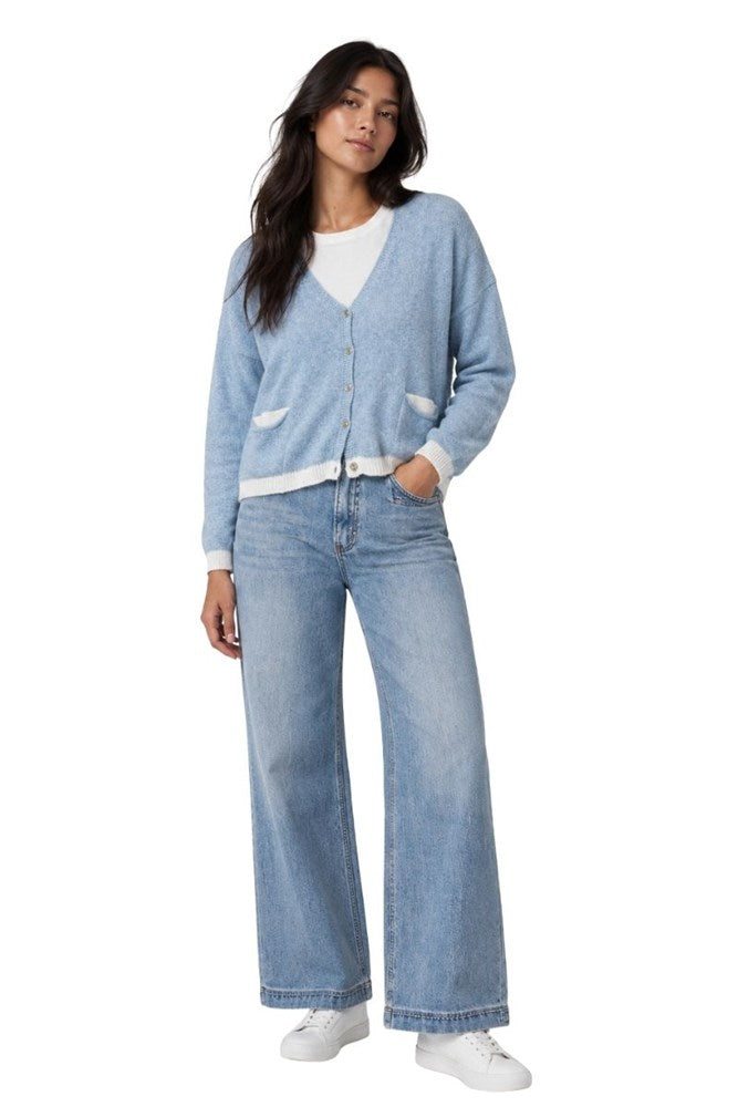 Verona Cotton Cardigan - Blue