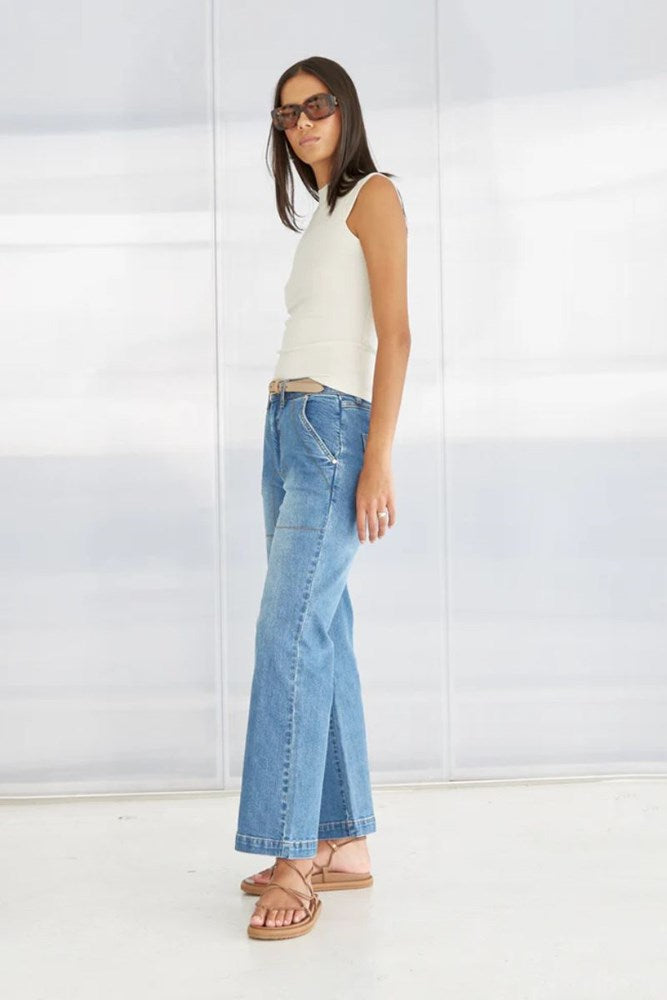 Shop Cody Kick Flare Trousers By Dricoper - Origen Imports
