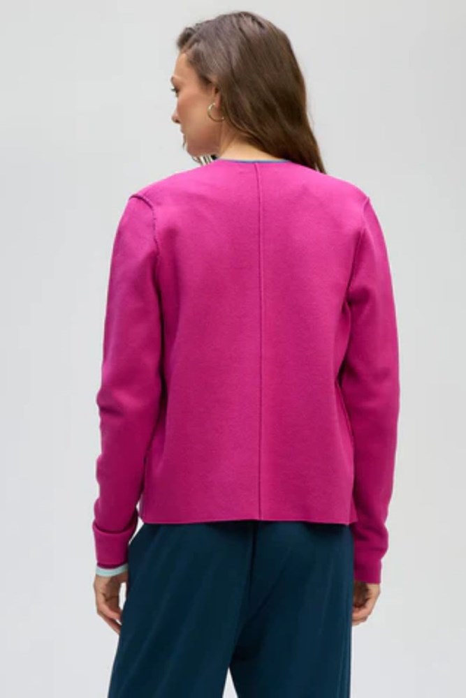 Plum Collared Milano Jacket by LD & CO