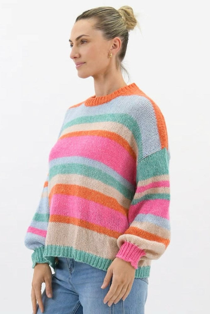 Sienna Multi Stripe Knit Jumper