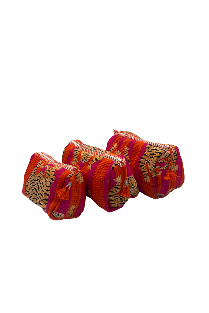 Cotton Makeup Bags -  Set of 3