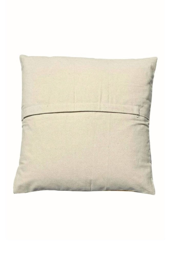 Embroidered Floral Cushion – India