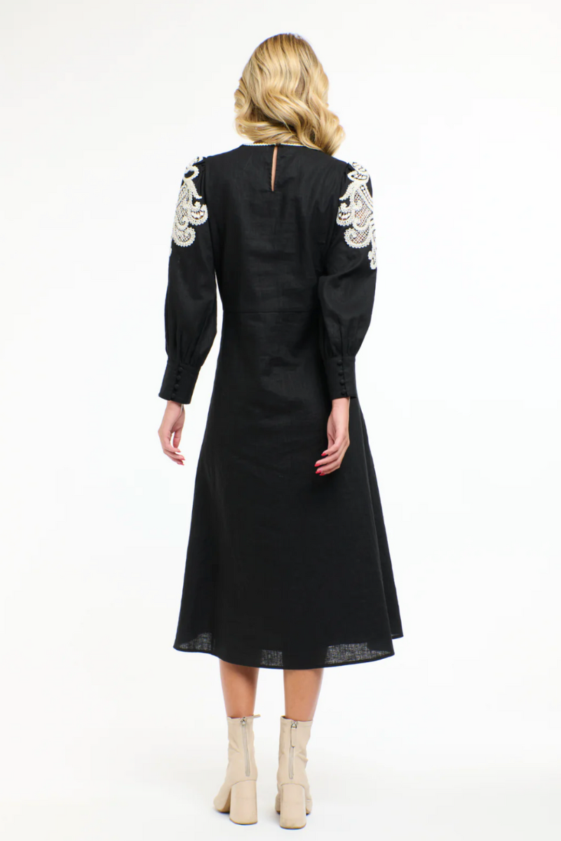 Shop Danbury Black & White Dress By 365 Days - Origen Imports