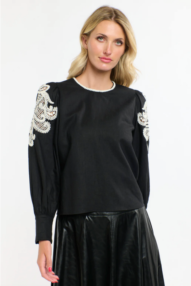 Shop Danbury Black & White Top by 365 Days - Origen Imports
