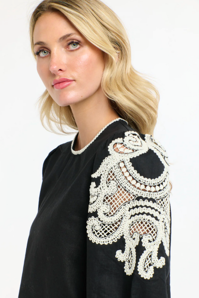 Shop Danbury Black & White Top by 365 Days - Origen Imports