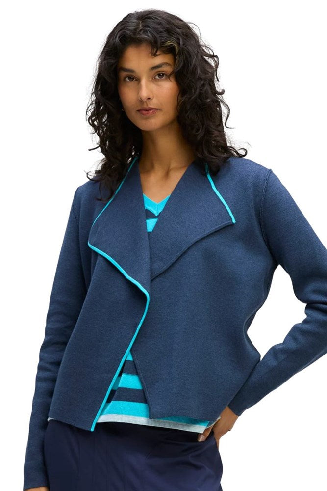 Dark Denim Collared Milano Jacket by LD & CO