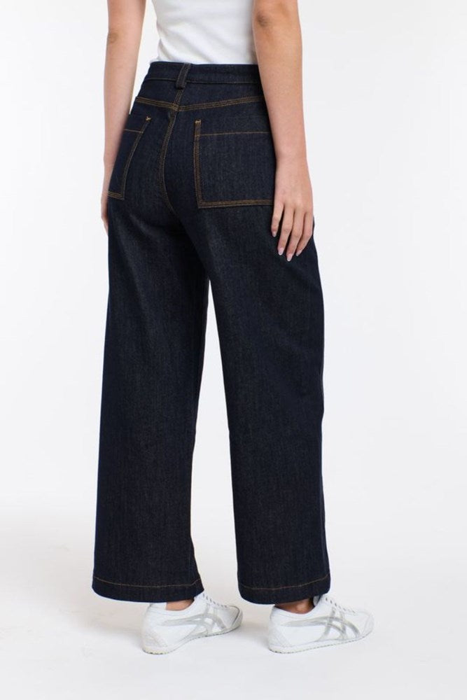 Brenda Triple Stitch Jeans  - Dark Denim