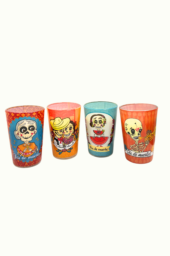 Shop Mexican Day of The Dead Candle - Origen Imports