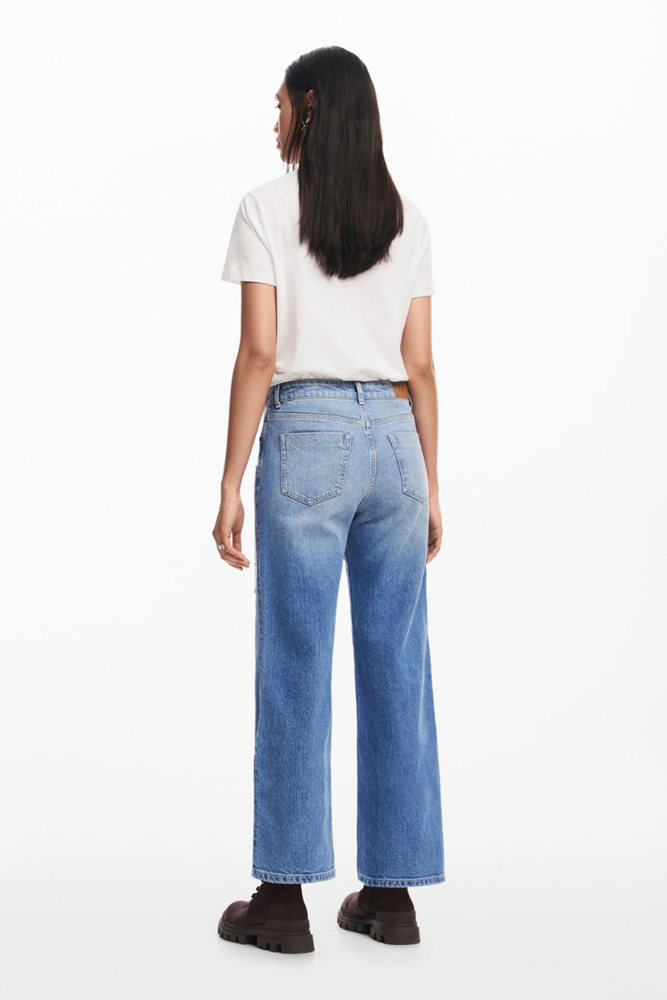 Shop Denim Patch Work Culotte Jeans By Desigual - Origen Imports