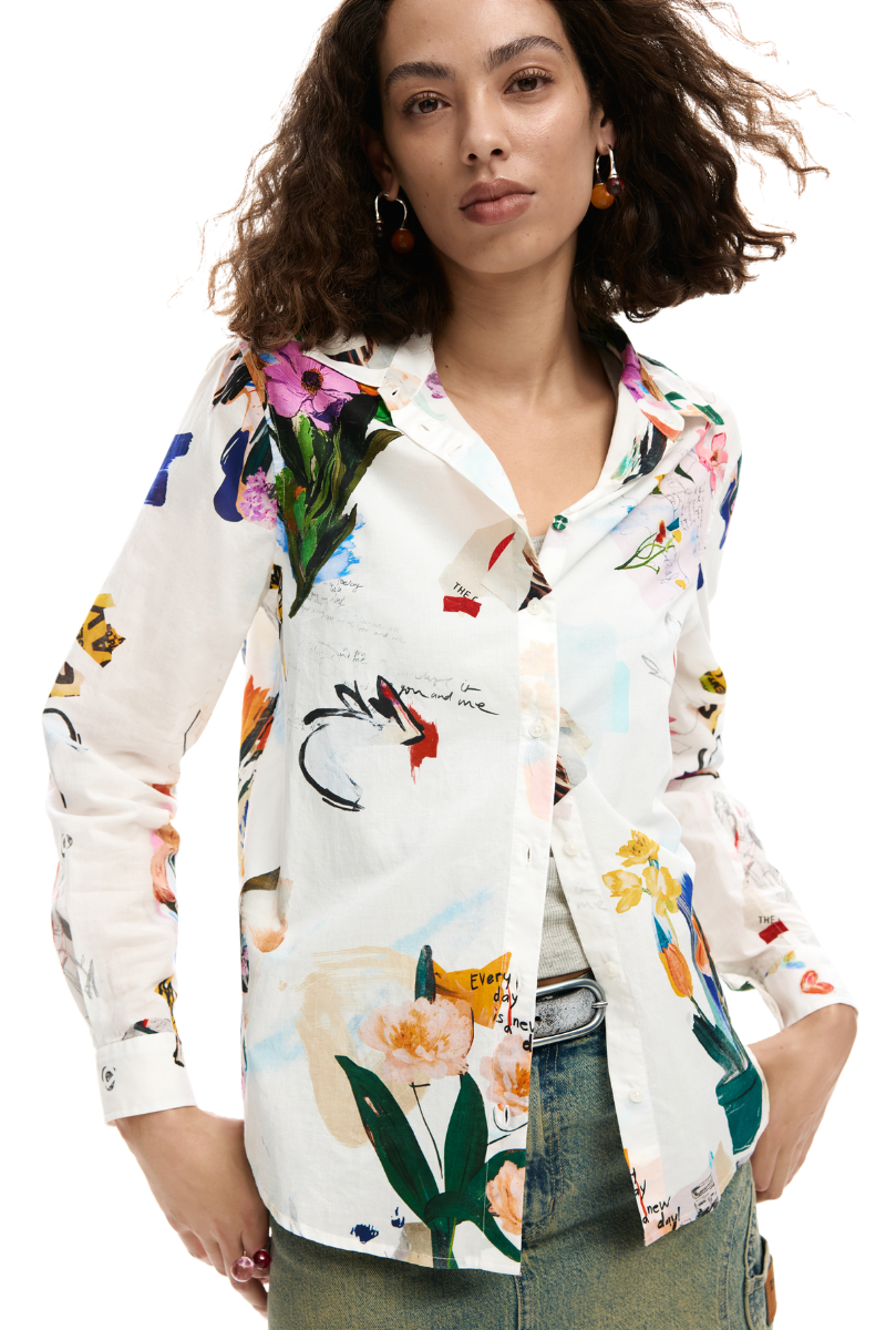 Desigual Floral Art Shirt