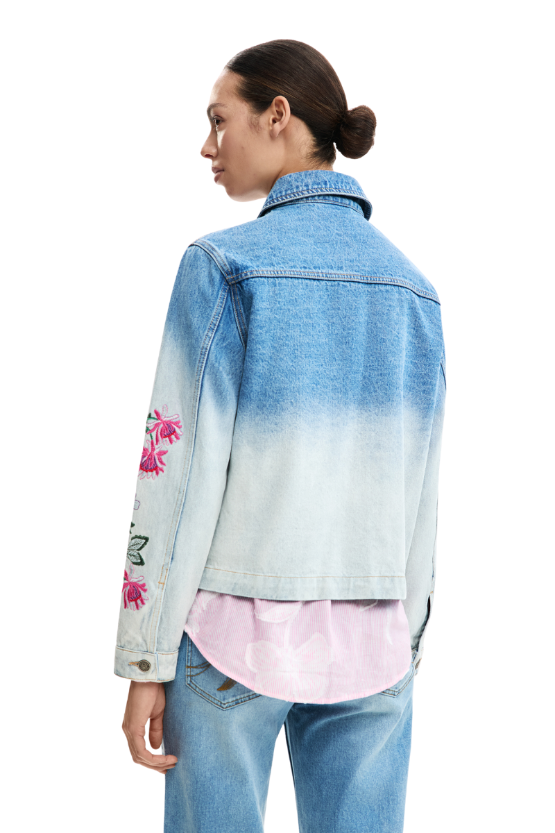 Desigual Embroidered Denim Jacket