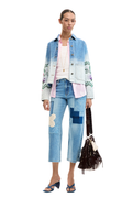 Desigual Embroidered Denim Jacket