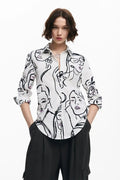 Desigual faces print shirt