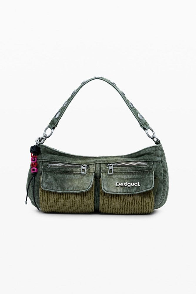 Desigual Green Denim Handbag