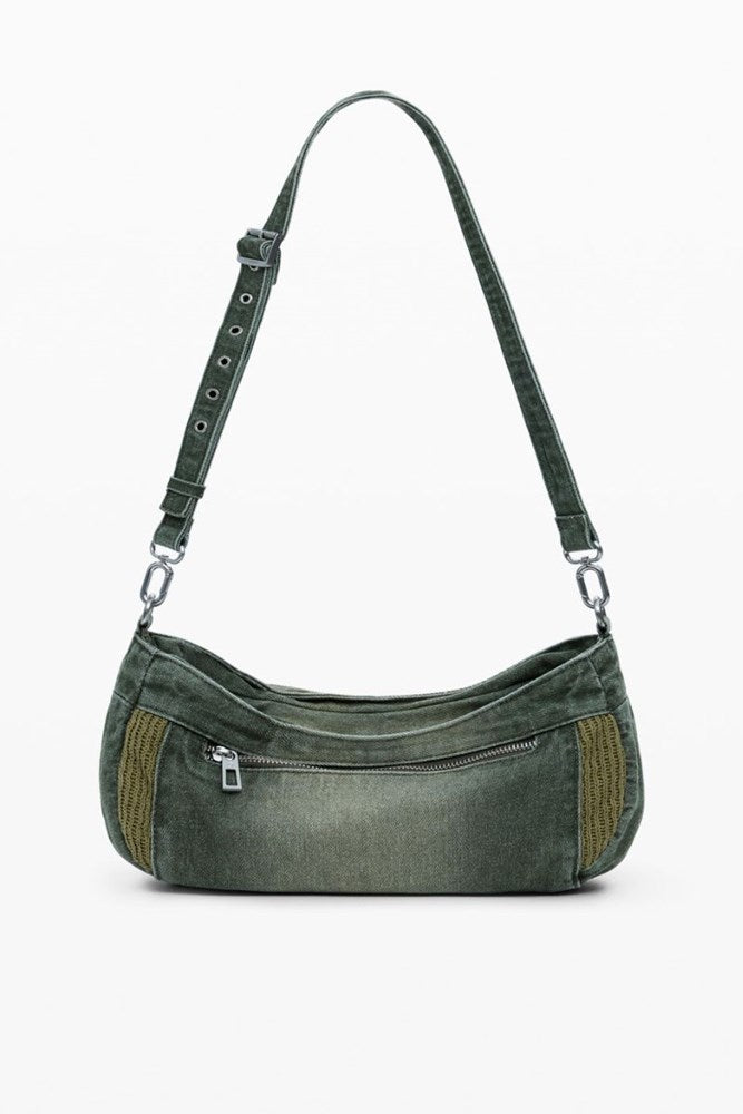 Desigual Green Denim Handbag